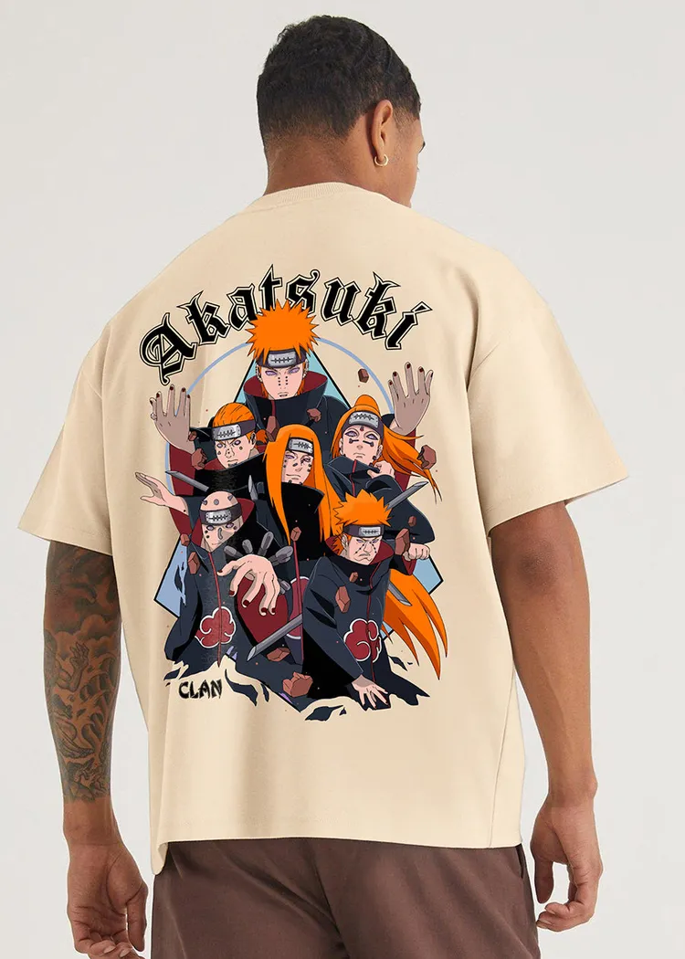 Akatsuki Clan Oversized Printed T-Shirt