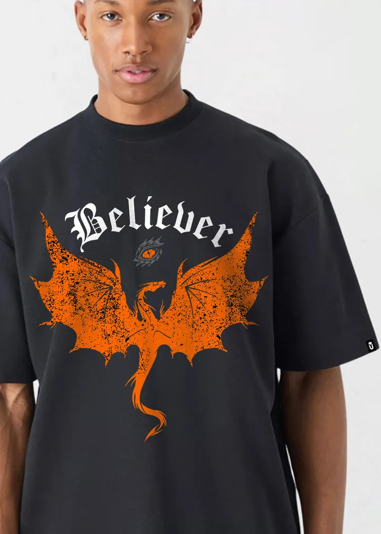 Believer Oversized Printed T-Shirt