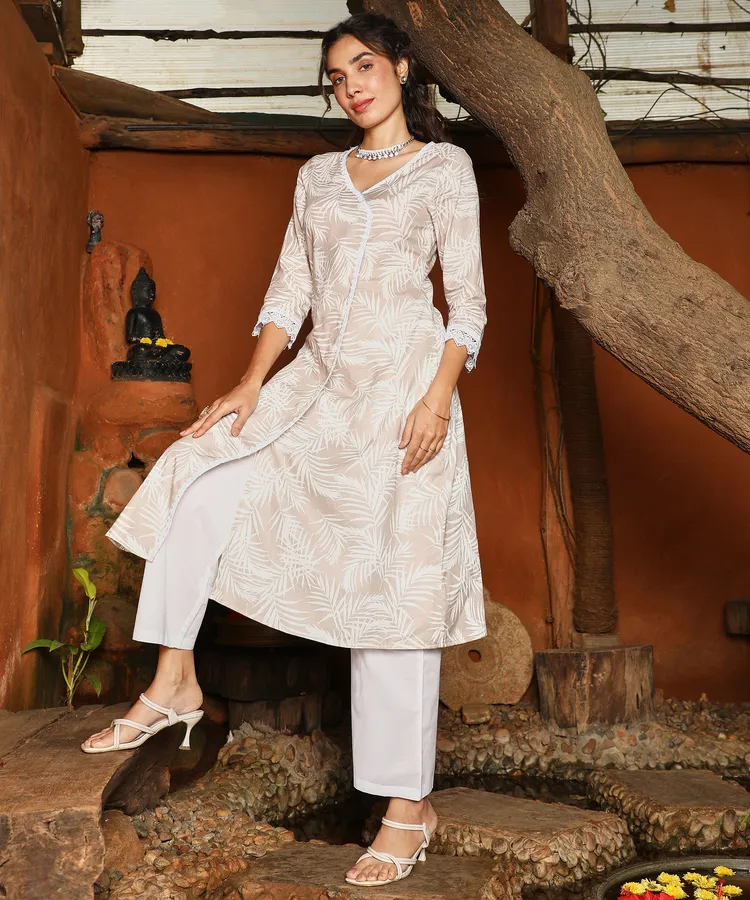 Soft Fern Kurta With Trousers