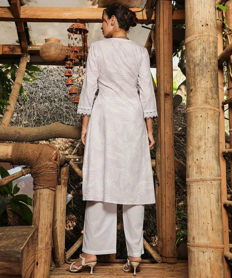 Soft Fern Kurta With Trousers