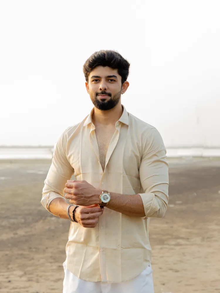 Cream Yellow Linen Shirt