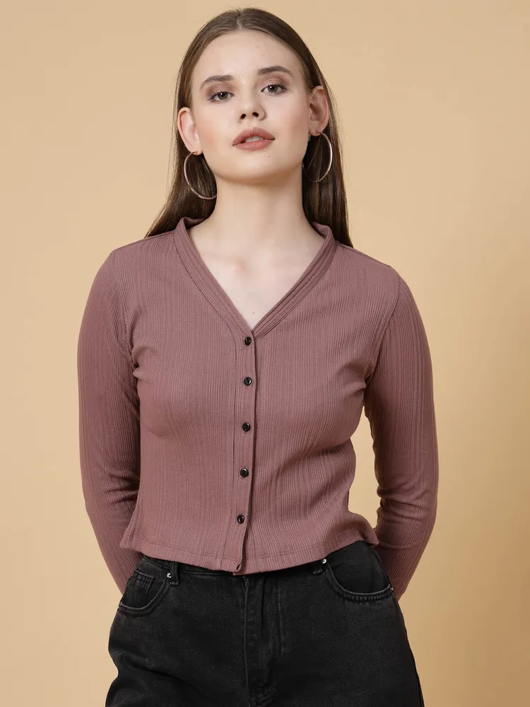 Rigo Women Rib Crop Top