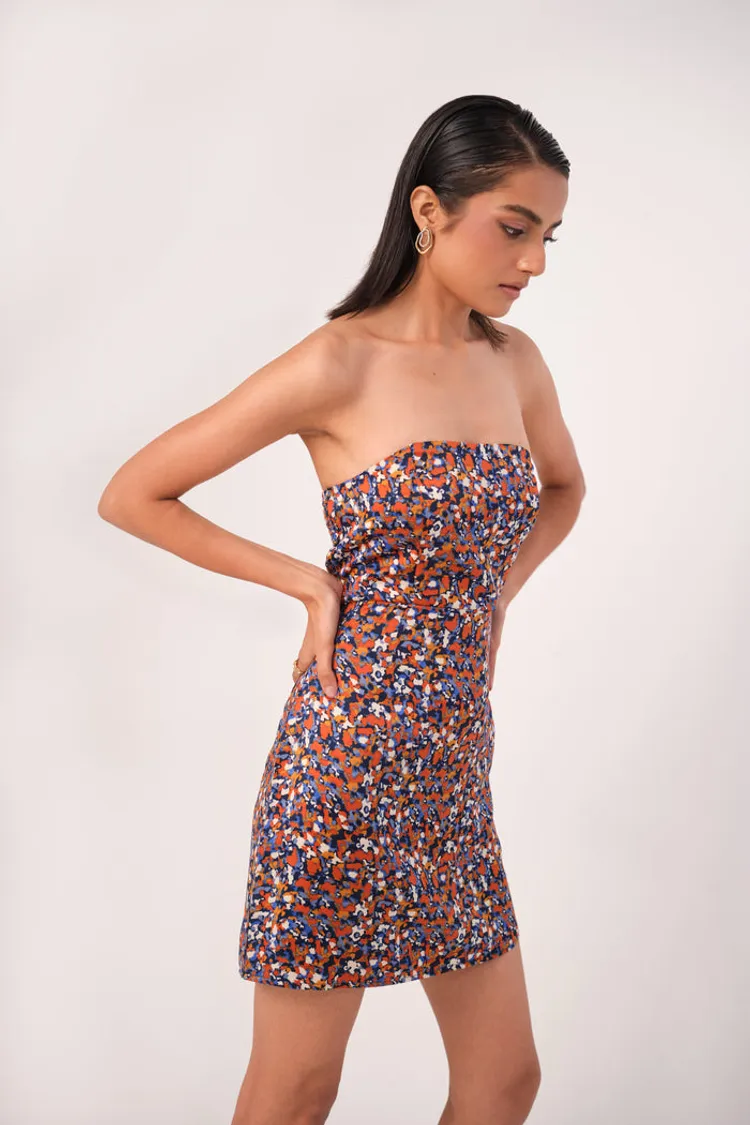 Tube Mini Dress with Cut Out Back