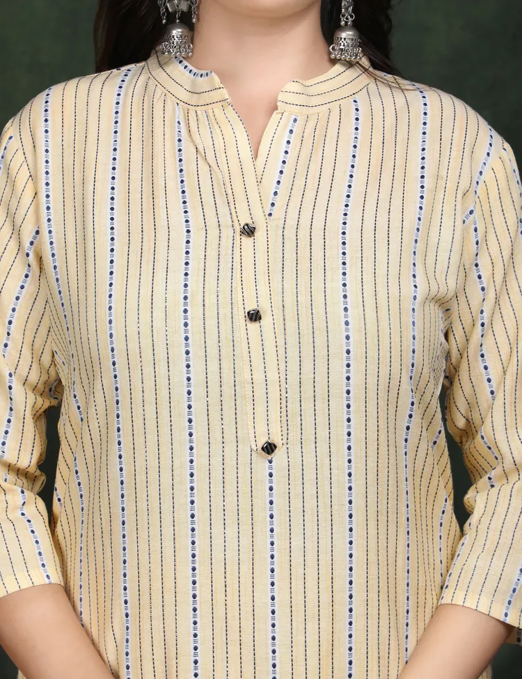 PREMIUM FLEX COTTON YELLOW SUIT 2 PC. SET