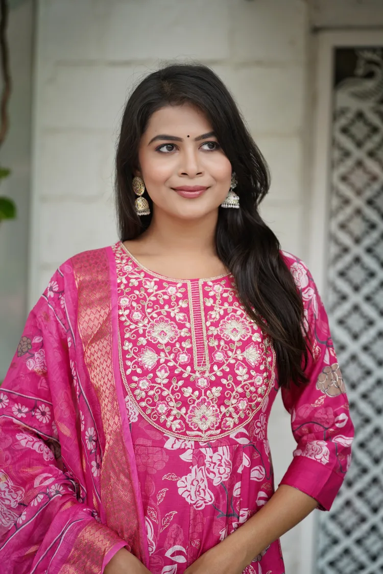 PREMIUM COTTON PINK SUIT 3 PC. SET