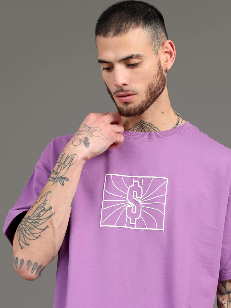 Oversized Graphic Round Neck T Shirt