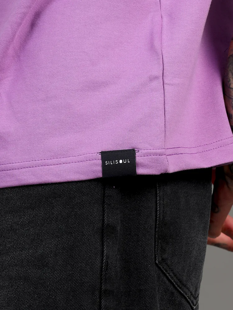 Oversized Graphic Round Neck T Shirt