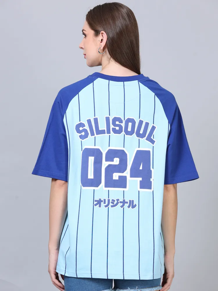 Oversized Graphic Round Neck T Shirt