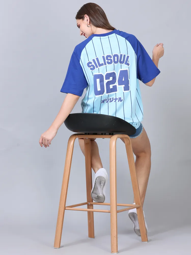 Oversized Graphic Round Neck T Shirt