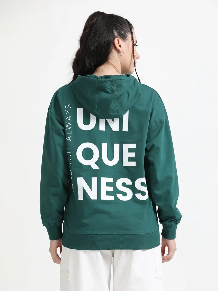 Oversized Graphic Pullover Hoodie