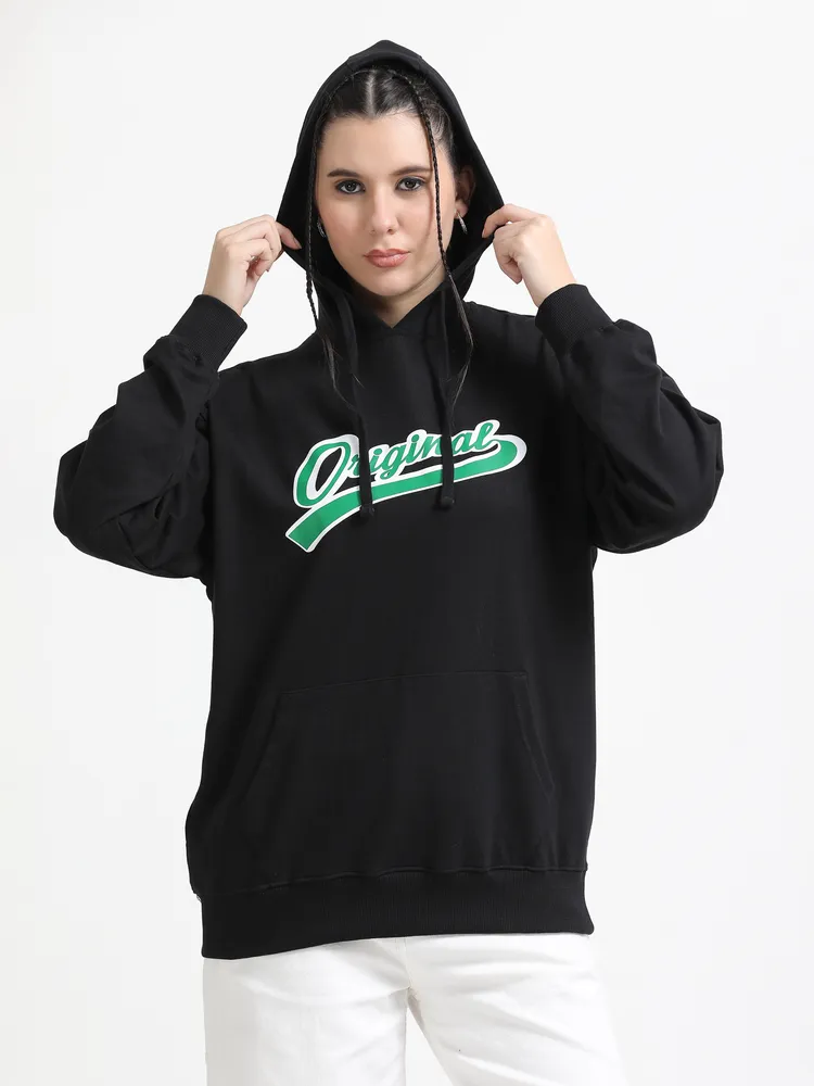 Oversized Graphic Pullover Hoodie