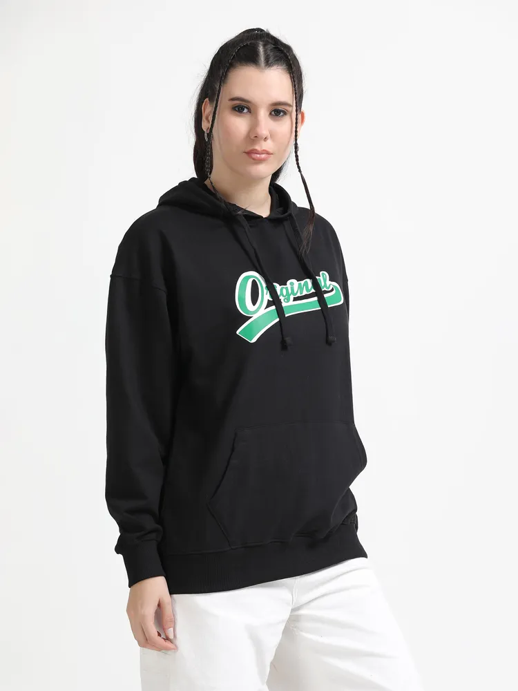 Oversized Graphic Pullover Hoodie