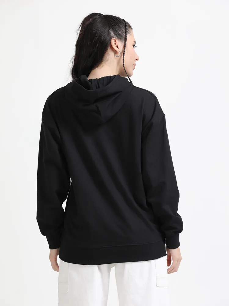 Oversized Graphic Pullover Hoodie
