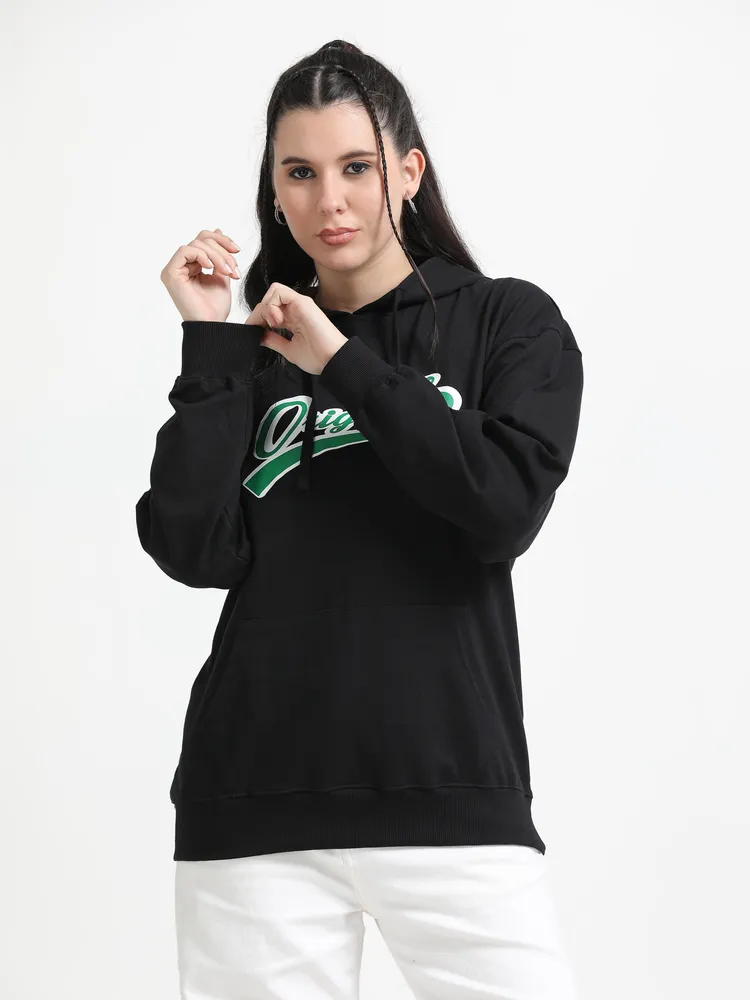 Oversized Graphic Pullover Hoodie
