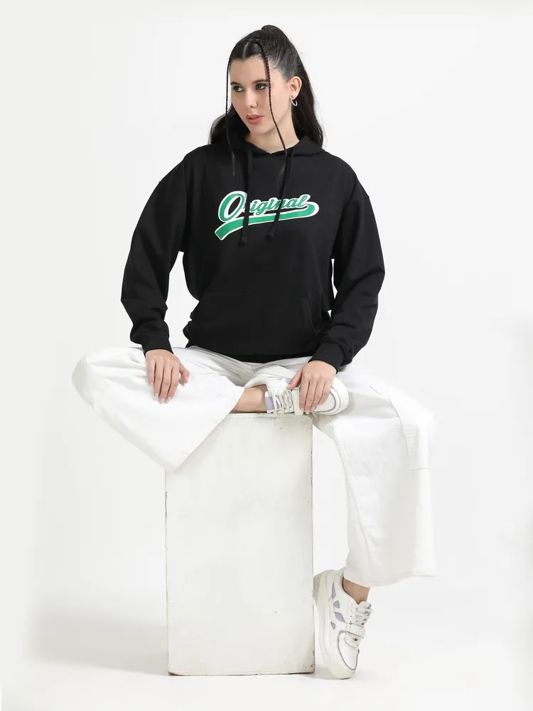 Oversized Graphic Pullover Hoodie
