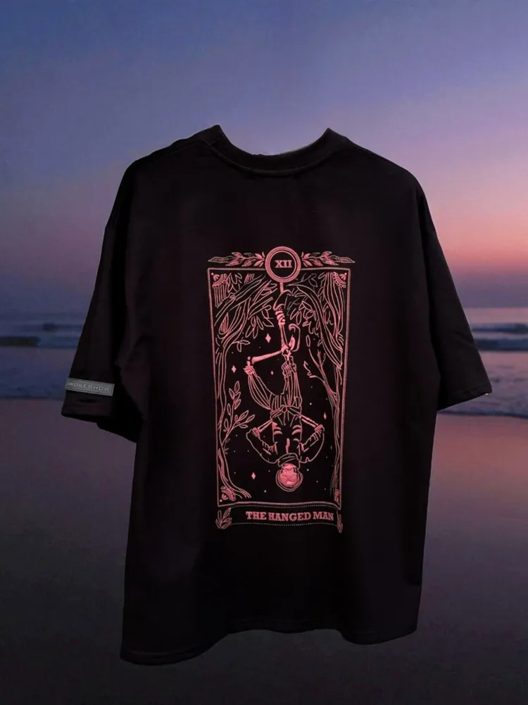 Inverse Wisdom Black Oversized Tshirt