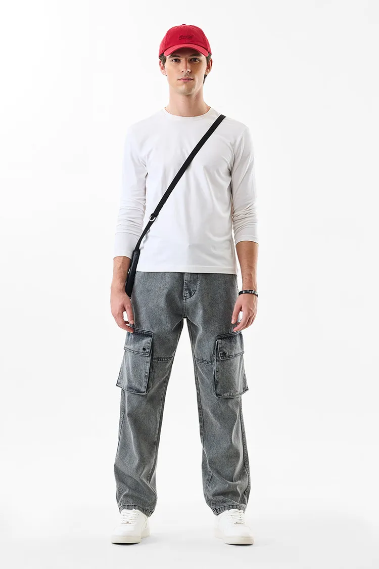 Snitch Baggy Fit Cargo Jeans