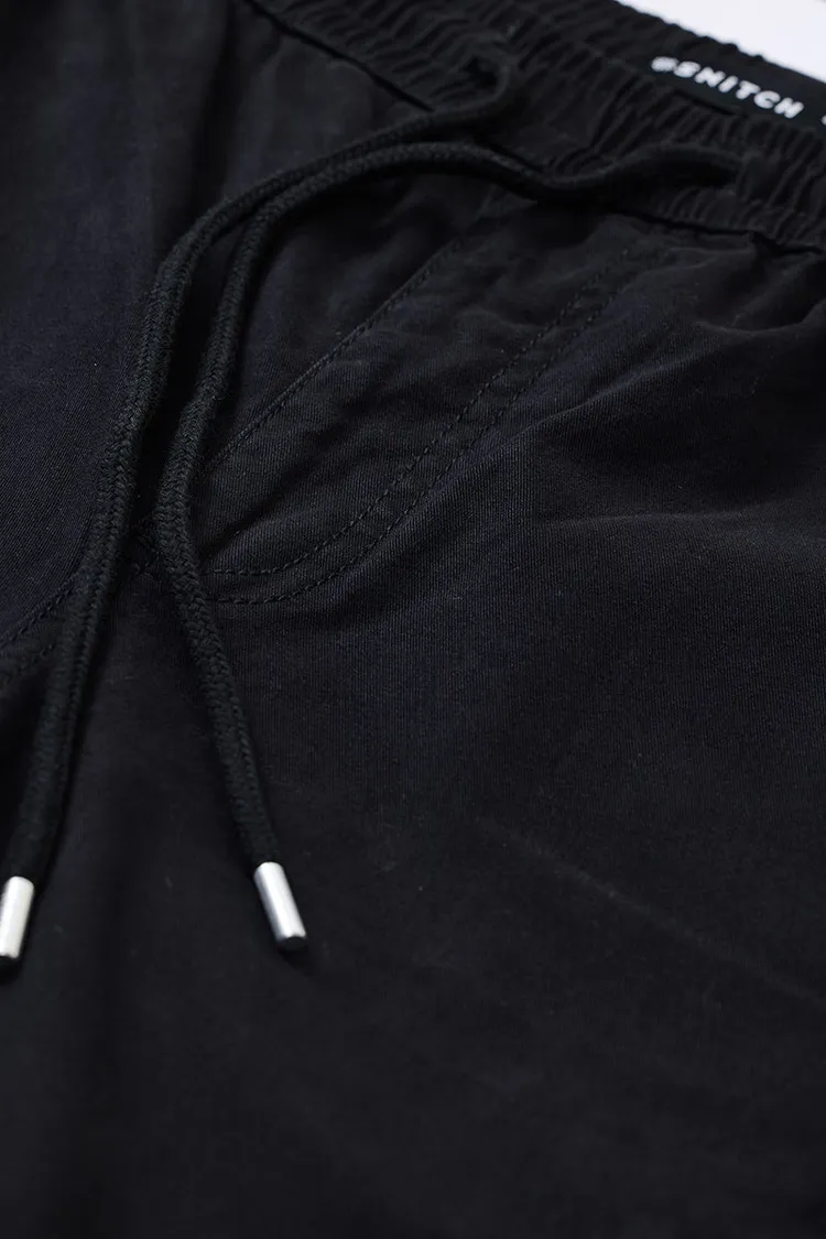 Regular Fit Stretch Black Cargo Pants