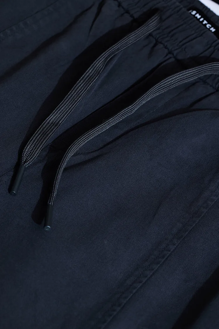 Dark Blue Relaxed Fit Trousers