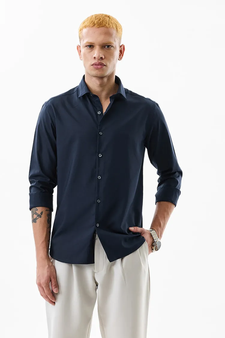 Slim Fit Navy Shirt