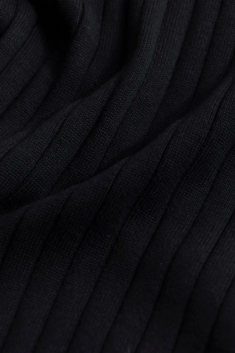 Snitch Sleek Striped Black Polo T-Shirt