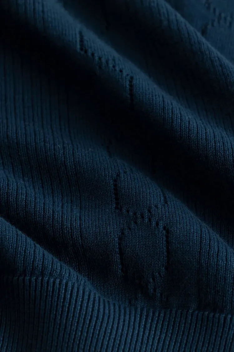 StitchSensei Navy Polo T-Shirt