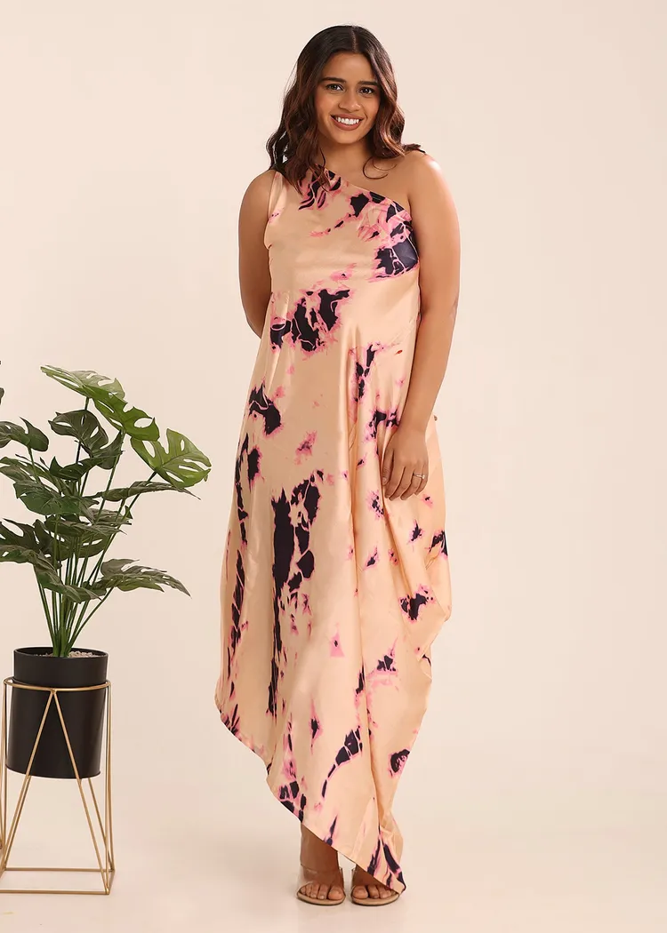 Tie & Dye Cowl Dress