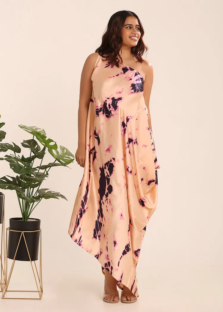 Tie & Dye Cowl Dress