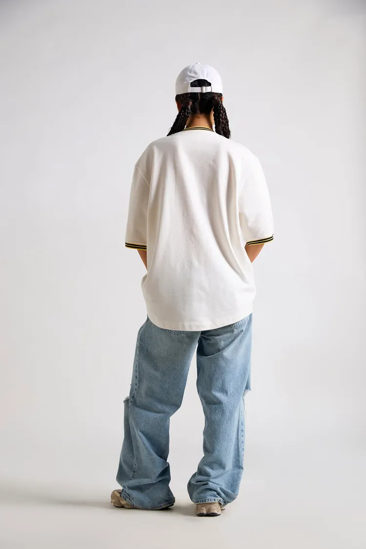 Spongebob:Mussel Beach Athletics Varsity T-shirt