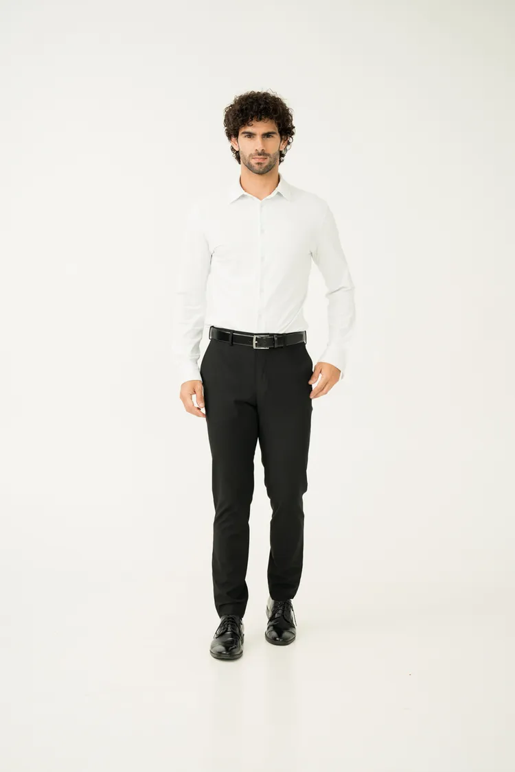 Black Slim Fit Formal Pants