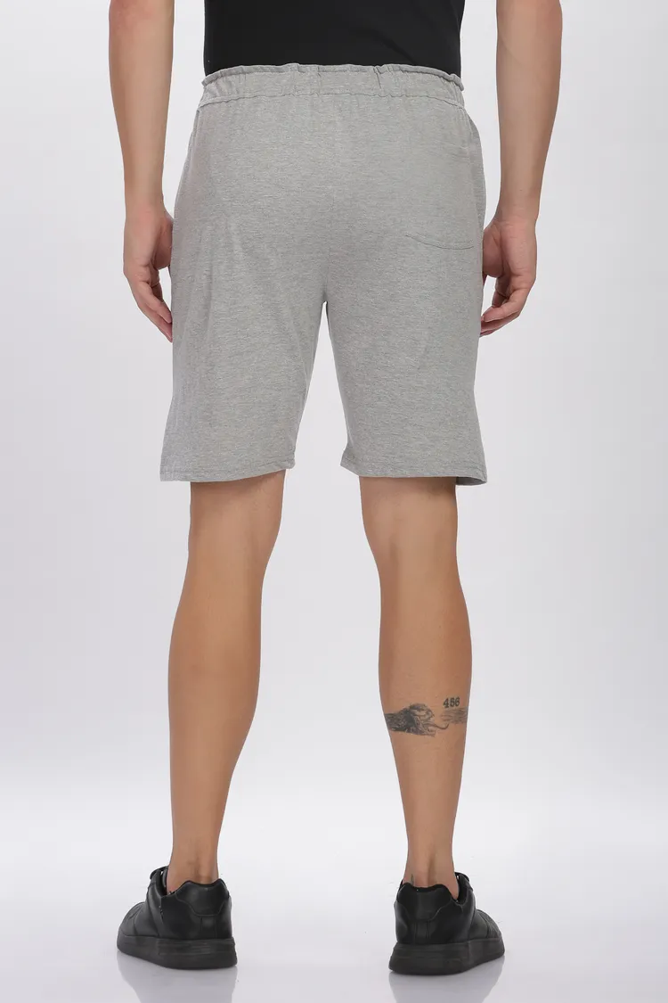 Everyday Cotton Shorts in Pebble Grey