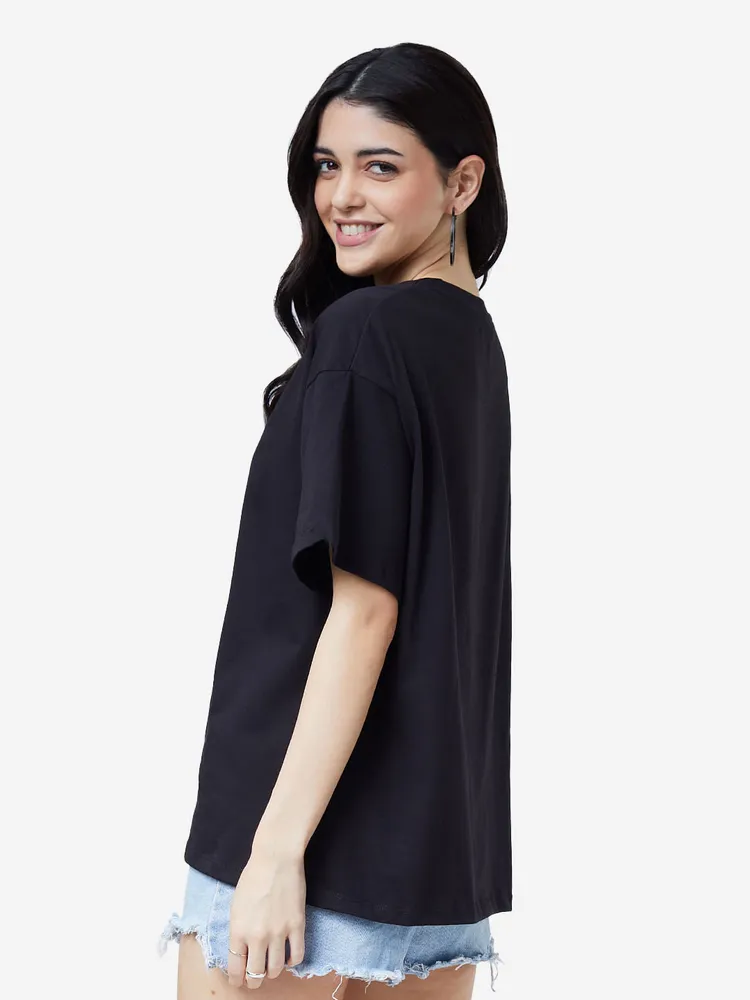 The Souled Store Tom And Jerry: Powered By Cheese Women Oversized T-Shirts