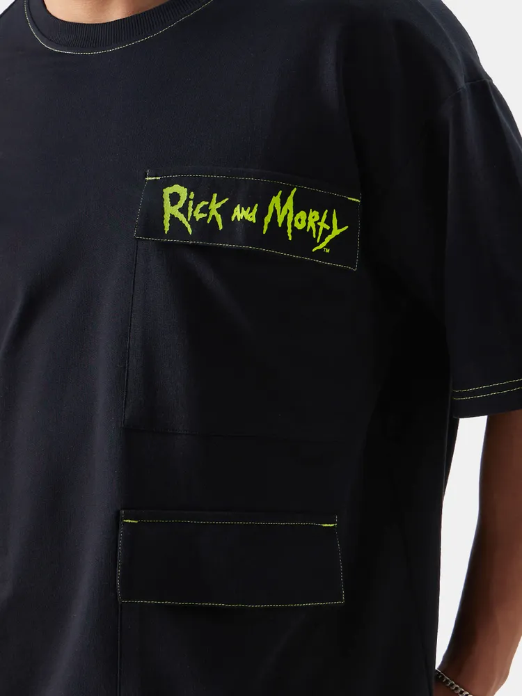 The Souled Store Rick & Morty: Escape From Reality Oversized T-Shirts