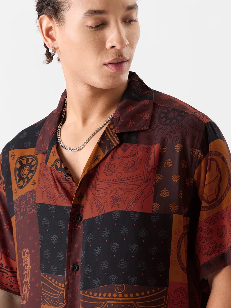The Souled Store Iron Man: Pattern Holiday Shirts