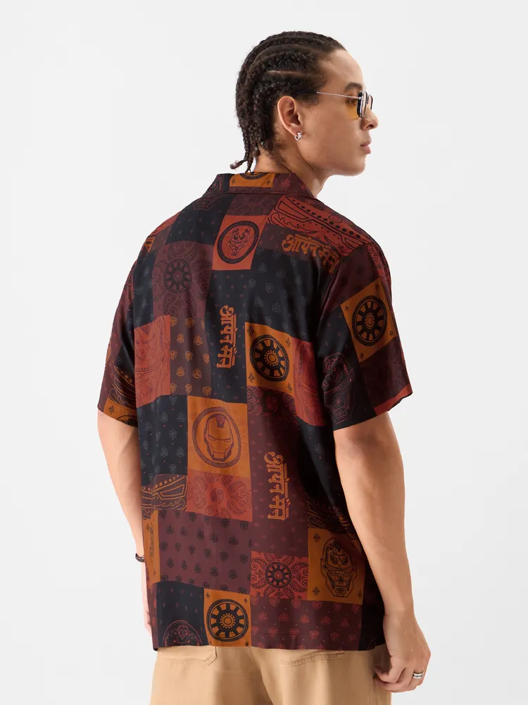 The Souled Store Iron Man: Pattern Holiday Shirts