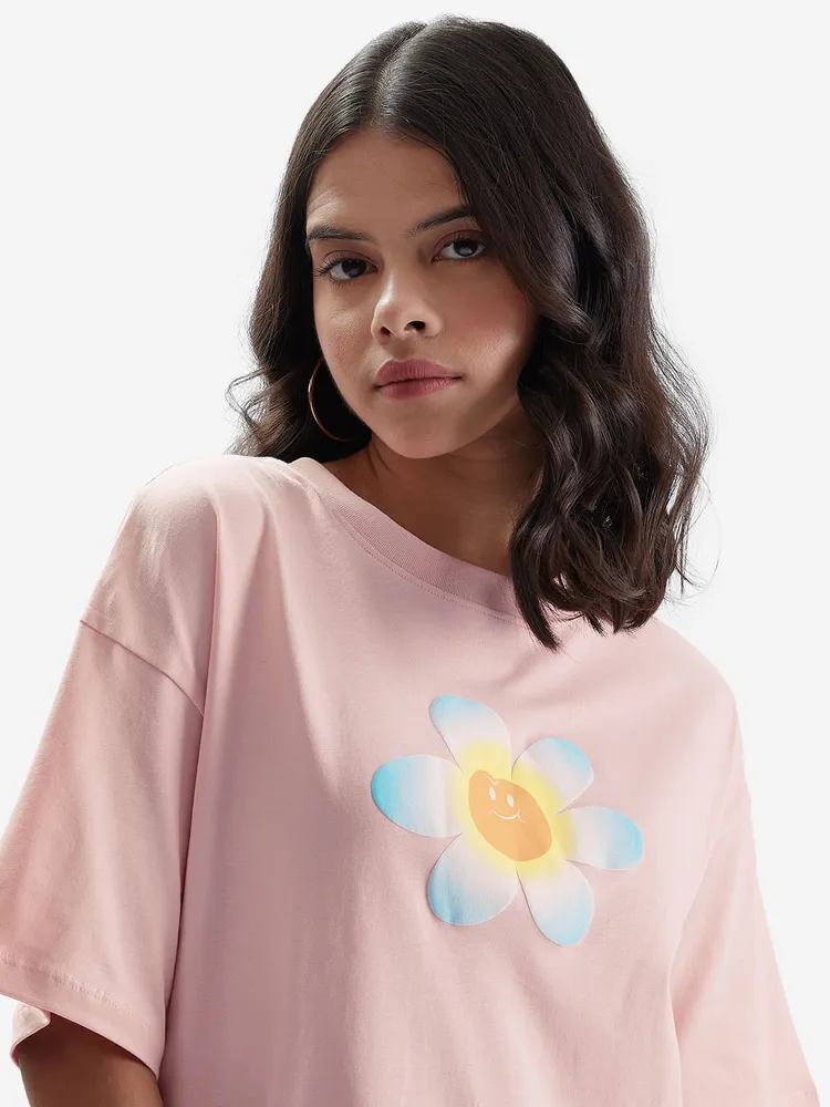 The Souled Store TSS Originals: Beach Vibes Women Oversized T-Shirts