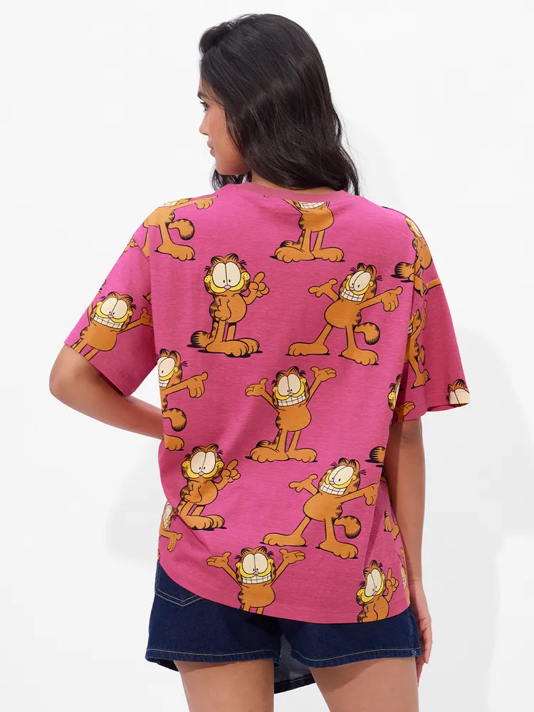 The Souled Store Garfield: Blah Women Oversized T-Shirts