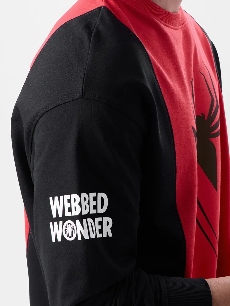 The Souled Store Spider-Man: Radioactive Oversized Full Sleeve T-Shirts