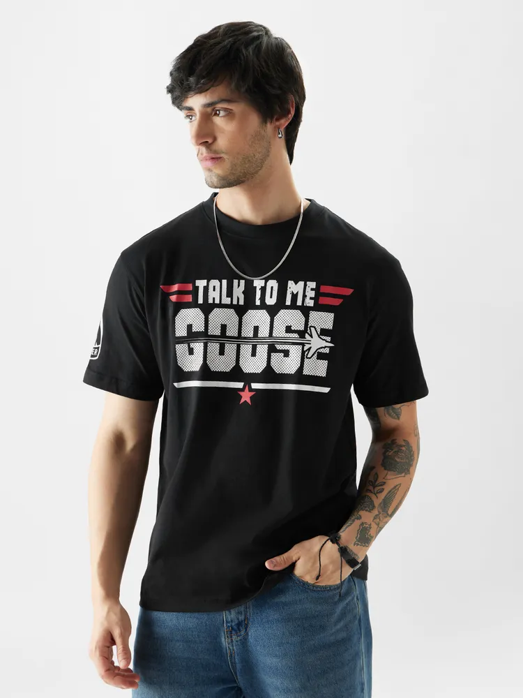 The Souled Store Top Gun: Talk To Me Goose T-Shirts