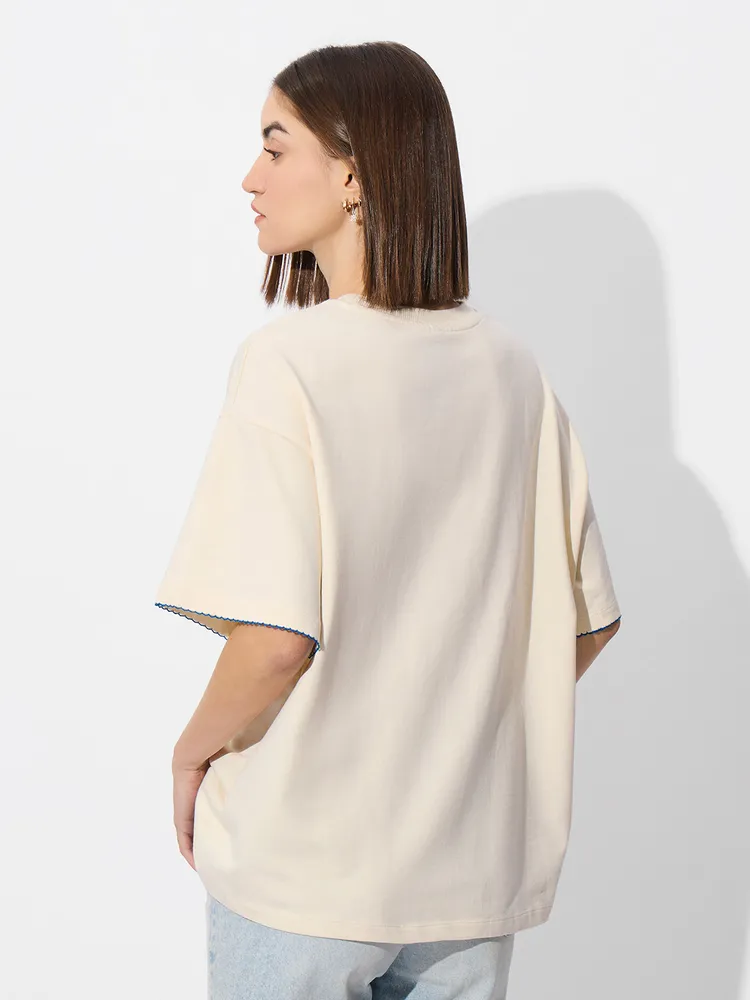 Embroidered T-Shirt: Sunshine