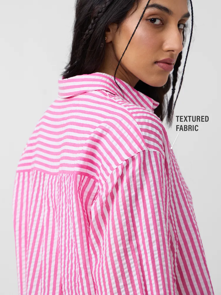 Stripe Shirt: Rose