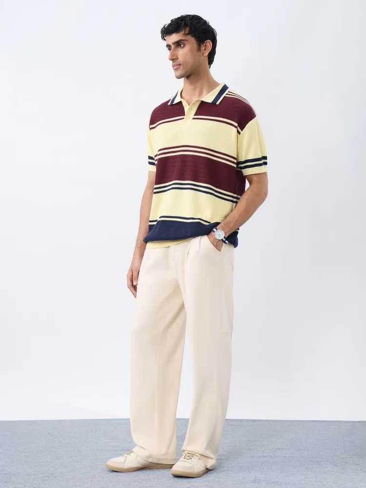 Textured Flat Knit: Classic Crew