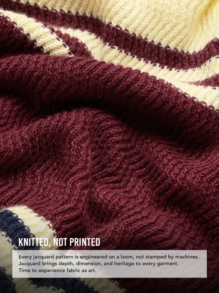 Textured Flat Knit: Classic Crew