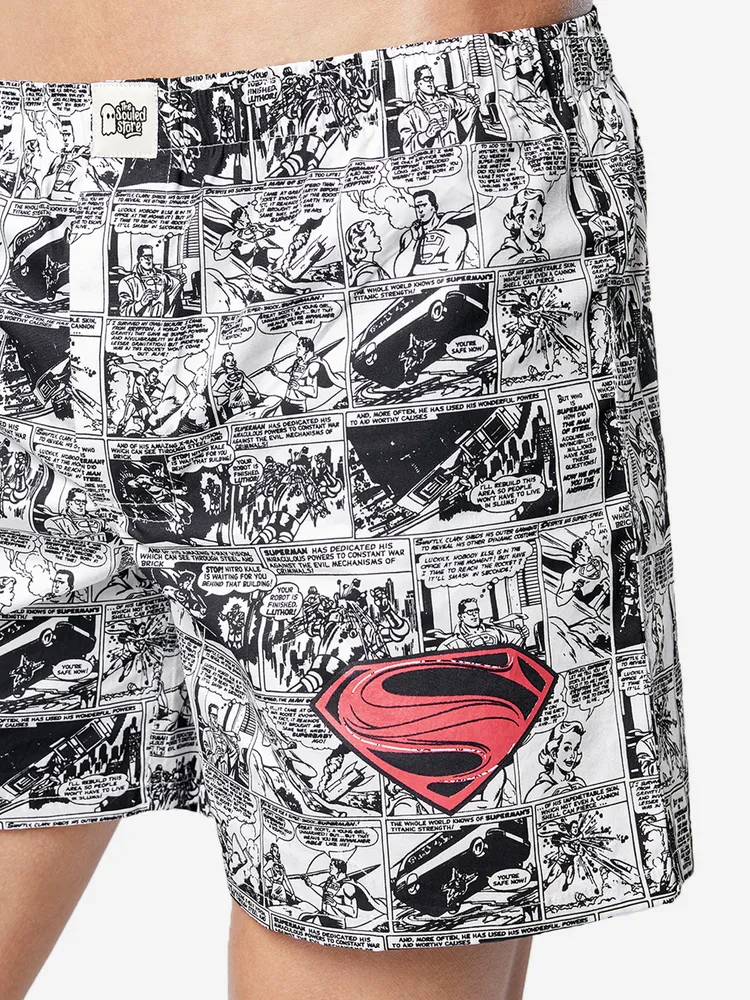 The Souled Store Superman: Comic Boxer Shorts