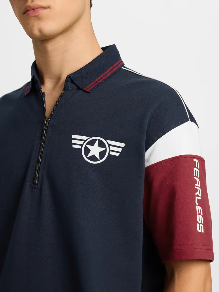 The Souled Store Captain America: Super Soldier Oversized Polos