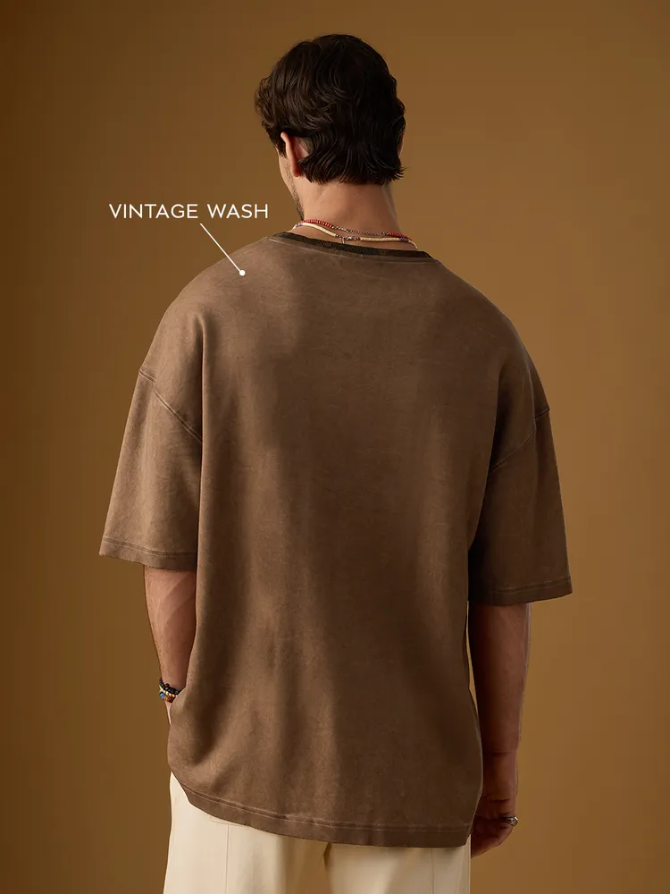 The Souled Store Nomad: Boho Super Oversized T-Shirts