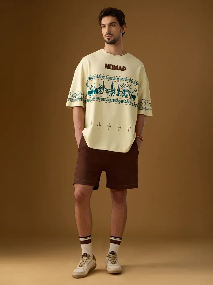The Souled Store Nomad: Life Super Oversized T-Shirts