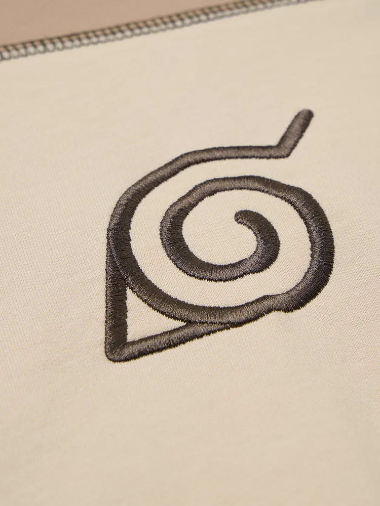 The Souled Store Naruto Shippuden: Konoha Leaf Oversized Full Sleeve T-Shirts