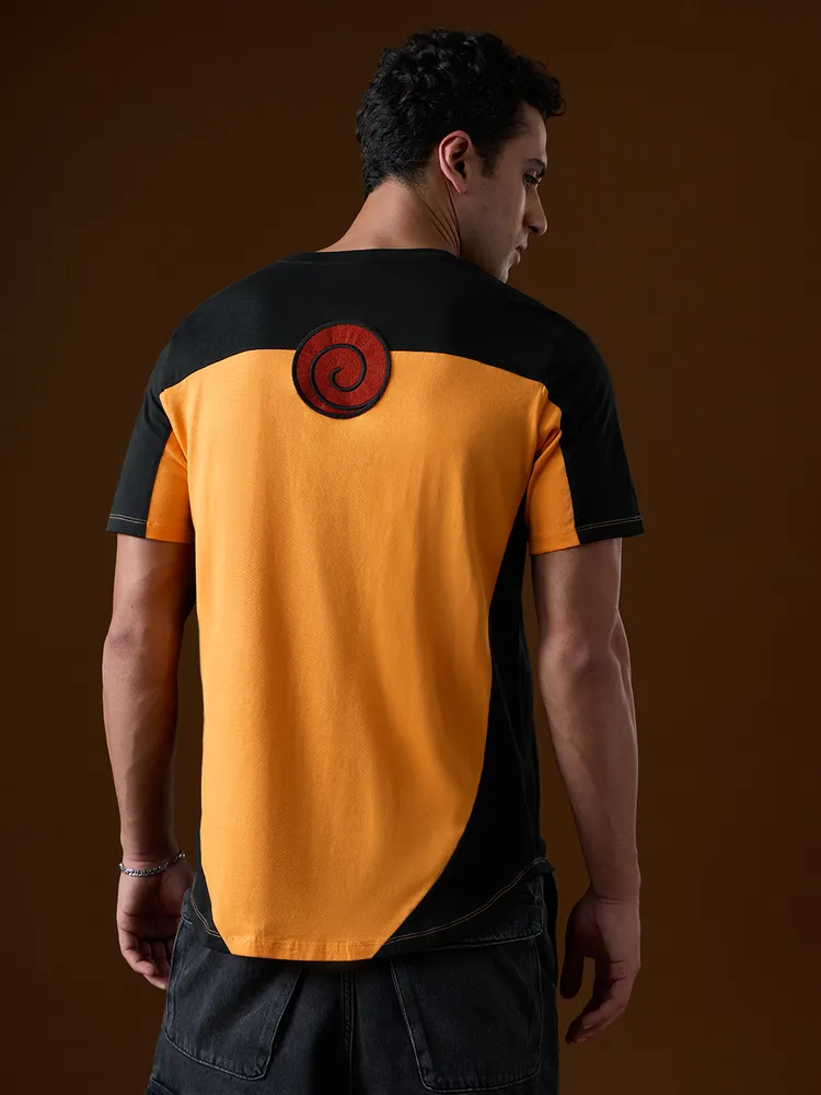 The Souled Store Naruto Shippuden: Kuramas Curse Drop Cut T-Shirts