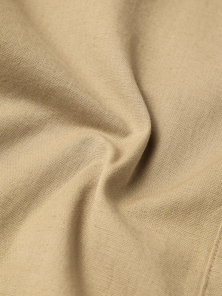 The Souled Store Cotton Linen Shirt: Almondine Women Boyfriend Shirts